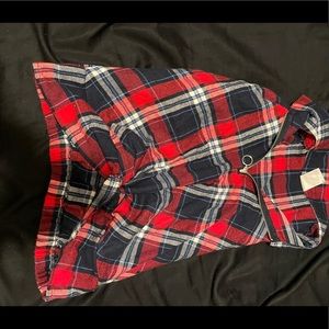 plaid o ring pullover